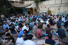 زیارت پیکرهای مطهر و تازه تفحص شده ۱۳۵شهید گمنام دفاع مقدس در معراج الشهدای تهران