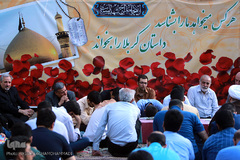 زیارت پیکرهای مطهر و تازه تفحص شده ۱۳۵شهید گمنام دفاع مقدس در معراج الشهدای تهران