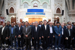 مراسم تجدید میثاق اعضای جهاد دانشگاهی با آرمان های امام خمینی(ره)