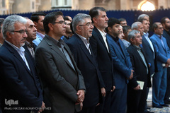 مراسم تجدید میثاق اعضای جهاد دانشگاهی با آرمان های امام خمینی(ره)