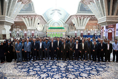 مراسم تجدید میثاق اعضای جهاد دانشگاهی با آرمان های امام خمینی(ره)