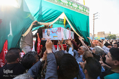 تشییع شهید مدافع حرم علی سلطان مرادی