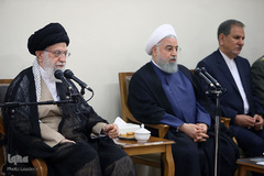 دیدار رئیس‌جمهور و اعضای هیئت دولت با رهبر معظم انقلاب
