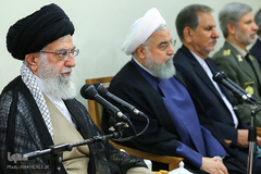 دیدار رئیس‌جمهور و اعضای هیئت دولت با رهبر معظم انقلاب
