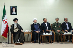دیدار رئیس‌جمهور و اعضای هیئت دولت با رهبر معظم انقلاب