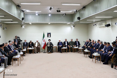 دیدار رئیس‌جمهور و اعضای هیئت دولت با رهبر معظم انقلاب