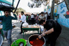 اطعام عید غدیر در منطقه زمان آباد تهران