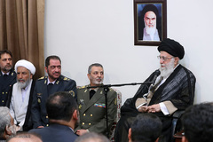 دیدار فرماندهان و مسئولان قرارگاه پدافند هوایی خاتم‌الانبیا(ص) ارتش با رهبر انقلاب