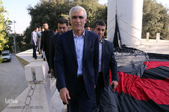 مراسم اهتزاز پرچم ۱۰۰۰متری یاحسین (ع) در بوستان طالقانی مجموعه فرهنگی عباس آباد