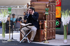 مراسم اهتزاز پرچم ۱۰۰۰متری یاحسین (ع) در بوستان طالقانی مجموعه فرهنگی عباس آباد