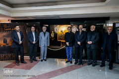 مراسم رونمایی تابلوی نقاشی «لشگر فاطمیون» اثر جدید حسن روح الامین، نقاش آیینی