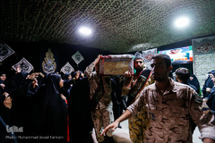 وداع با پیکر شهید مدافع حرم اصغر الیاسی