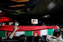 وداع با پیکر شهید مدافع حرم اصغر الیاسی