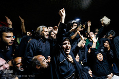 وداع با پیکر شهید مدافع حرم اصغر الیاسی