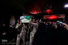 وداع با پیکر شهید مدافع حرم اصغر الیاسی