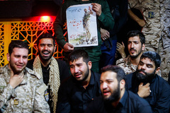 وداع با پیکر شهید مدافع حرم اصغر الیاسی