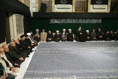 اولین شب مراسم عزاداری حضرت اباعبدالله الحسین(ع) در حسینیه امام خمینی(ره)