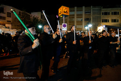 دسته های عزاداری در میدان منیریه تهران