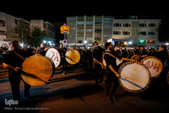 دسته های عزاداری در میدان منیریه تهران