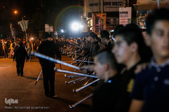 دسته های عزاداری در میدان منیریه تهران