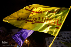 دسته های عزاداری در میدان منیریه تهران