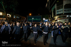 دسته های عزاداری در میدان منیریه تهران
