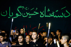 دسته های عزاداری در میدان منیریه تهران