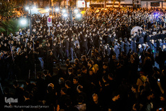 دسته های عزاداری در میدان منیریه تهران