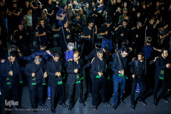 دسته های عزاداری در میدان منیریه تهران