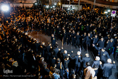 دسته های عزاداری در میدان منیریه تهران