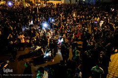 دسته های عزاداری در میدان منیریه تهران