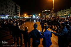 دسته های عزاداری در میدان منیریه تهران