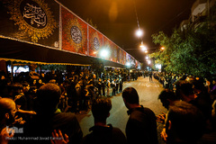 دسته های عزاداری در میدان منیریه تهران