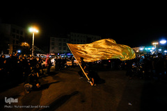 دسته های عزاداری در میدان منیریه تهران