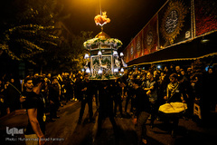 دسته های عزاداری در میدان منیریه تهران