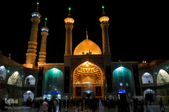 مراسم عزاداری سیدالشهدا در حرم حضرت معصومه(س)