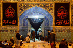مراسم عزاداری سیدالشهدا در حرم حضرت معصومه(س)