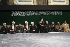 مراسم عزاداری شب تاسوعای حسینی (ع) در حسینیه امام خمینی(ره)