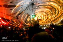 آیین مشعل گردانی عراقی ها در شب عاشورای حسینی