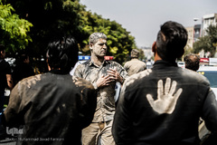 آیین عاشورایی «گِل مالی» لرستانی های مقیم تهران
