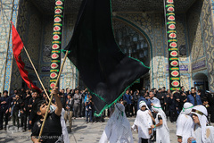 مراسم عزاداری عاشورای حسینی در حرم مطهر حضرت عبدالعظیم حسنی (ع)