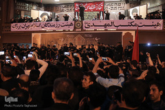 مراسم خیمه سوزان عصر عاشورا در میدان امام حسین(ع) تهران