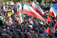 مراسم تشییع پیکرهای مطهر شهدای جنایت تروریستی اهواز