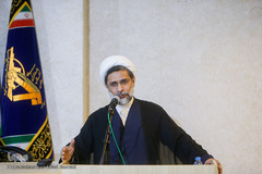 حجت الاسلام والمسلمین حمید محمدی در مراسم معارفه رئیس دارالقرآن سازمان بسیج