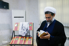 حجت الاسلام والمسلمین حمید محمدی در مراسم معارفه رئیس دارالقرآن سازمان بسیج