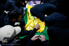 وداع با شهید محمود حیدری مدافع حرم فاطمیون