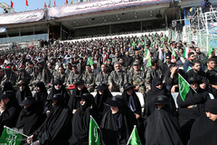 اجتماع ده‌ها هزار‌نفری بسیجیان