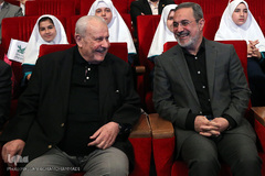 محمد بطحایی، وزیر آموزش و پرورش و صلاح زواوی، سفیر فلسطین در ایران 