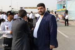 پیرحسین کولیوند در بدرقه کاروان بهداشت و درمان اربعین حسینی