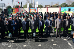 ⁨مراسم افتتاح آموزشگاه شهدای دانایی در روستای حصار قاضی بخش جواد آباد